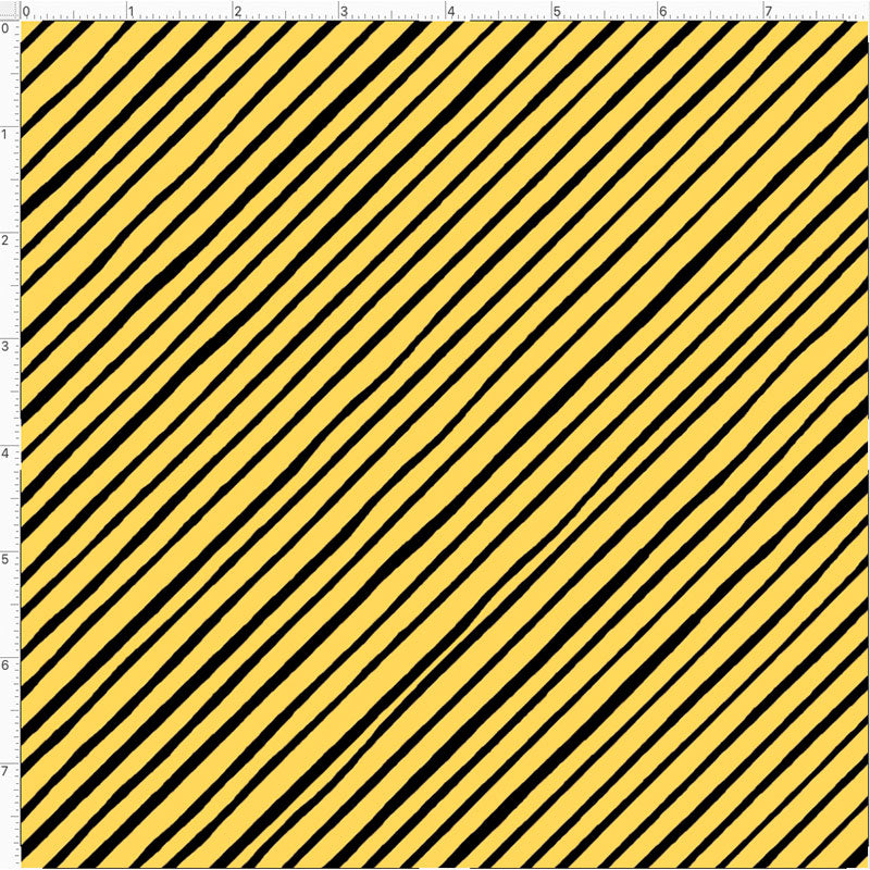Stripes in Yellow and Black Fabric