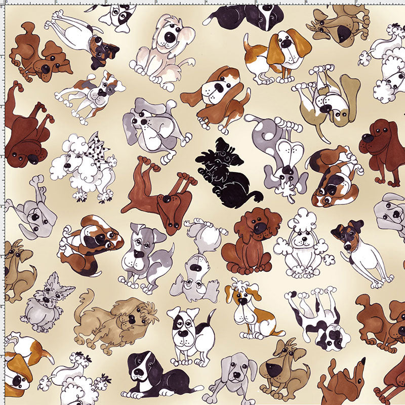 Tossed Doggies Bone Fabric