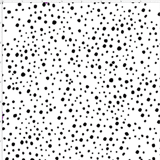 Pepper Dots White / Black Fabric