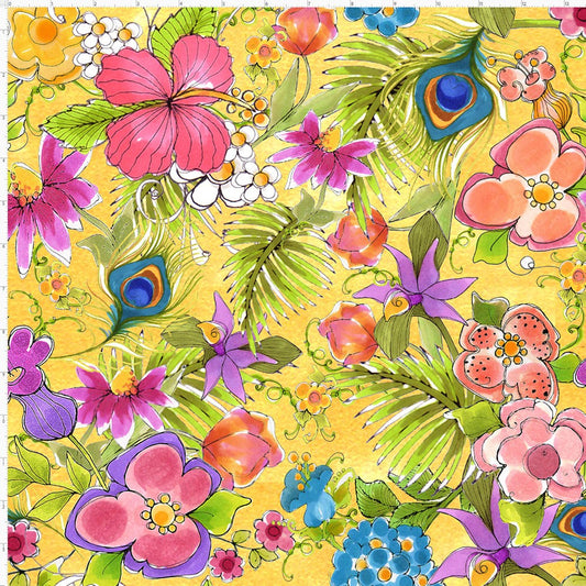 Flam Floral Fabric