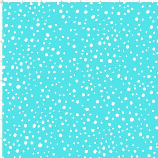 Pepper Dots Turquoise / White Fabric