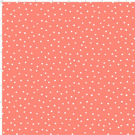 Dinky Dots Orange / White Fabric