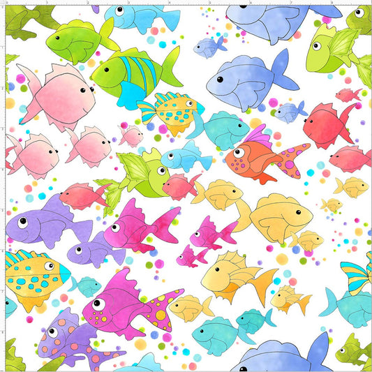 Happy Fish Fabric