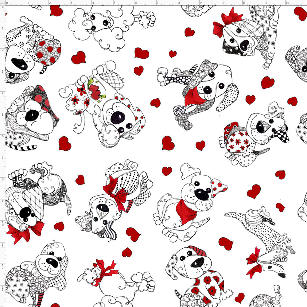 Puppy Love Fabric: Cute, Durable Crafting Textile