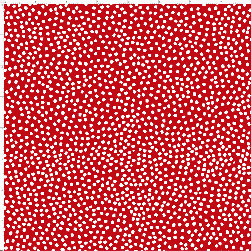 Bitty Dots Red / White Fabric