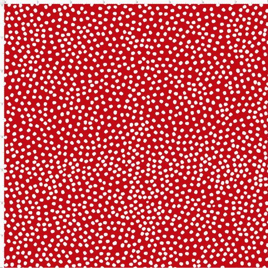 Bitty Dots Red / White Fabric