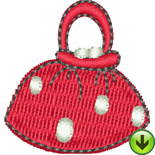 Serious Shopper Hand Bag Embroidery Design | DOWNLOAD