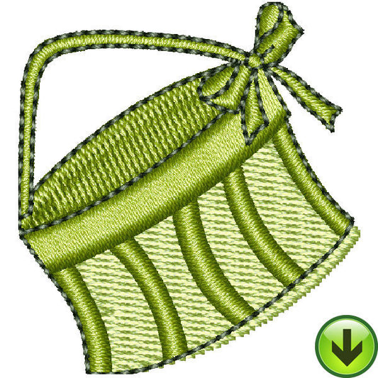 Serious Shopper Hat Box Embroidery Design | DOWNLOAD