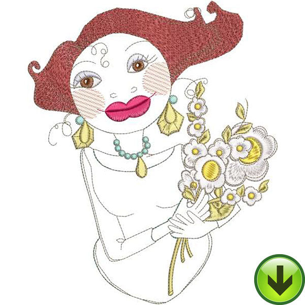 Gladys Machine Embroidery Design | Download